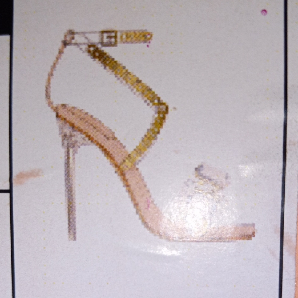 Chic Gold Ankle Strap Heels